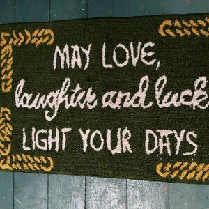 NEW 31 x21 st patricks day Irish Lucky Lucky green door mat